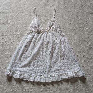 La Senza Babydoll Cami – Lace & Ruffle Cottagecore Lingerie Top